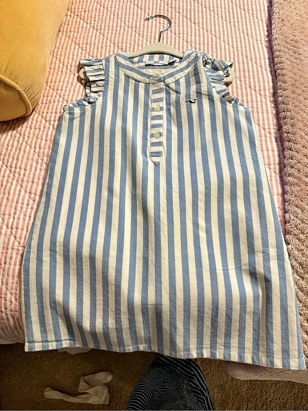 vineyard vines Striped Casual Dress Girls Size 3T Like New